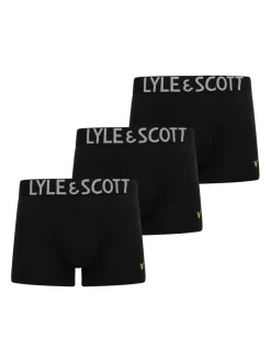 Lyle & Scott Black Chrome Daniel Premium Trunks 3 Pack