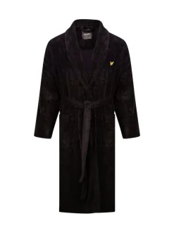 Lyle & Scott Black Dressing Gown