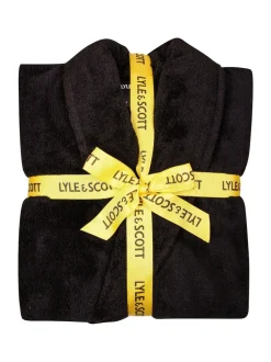 Lyle & Scott Black Dressing Gown