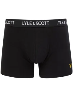 Lyle & Scott Black Miller Underwear Black Trunks 5 Pack