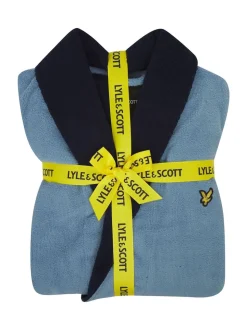 Lyle & Scott Blue Adrian Bathrobe