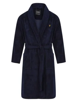 Lyle & Scott Blue Dressing Gown