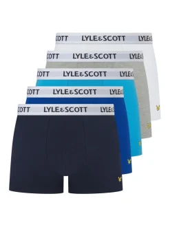 Lyle & Scott Blue Miller Underwear Trunks 5 Pack