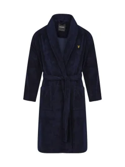 Lyle & Scott Denim Blue Dressing Gown