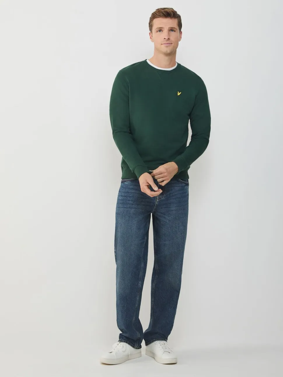 Lyle & Scott Forest Green Crew Neck Sweatshirt