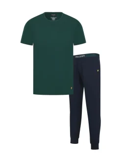 Lyle & Scott Green Cash Loungewear Set