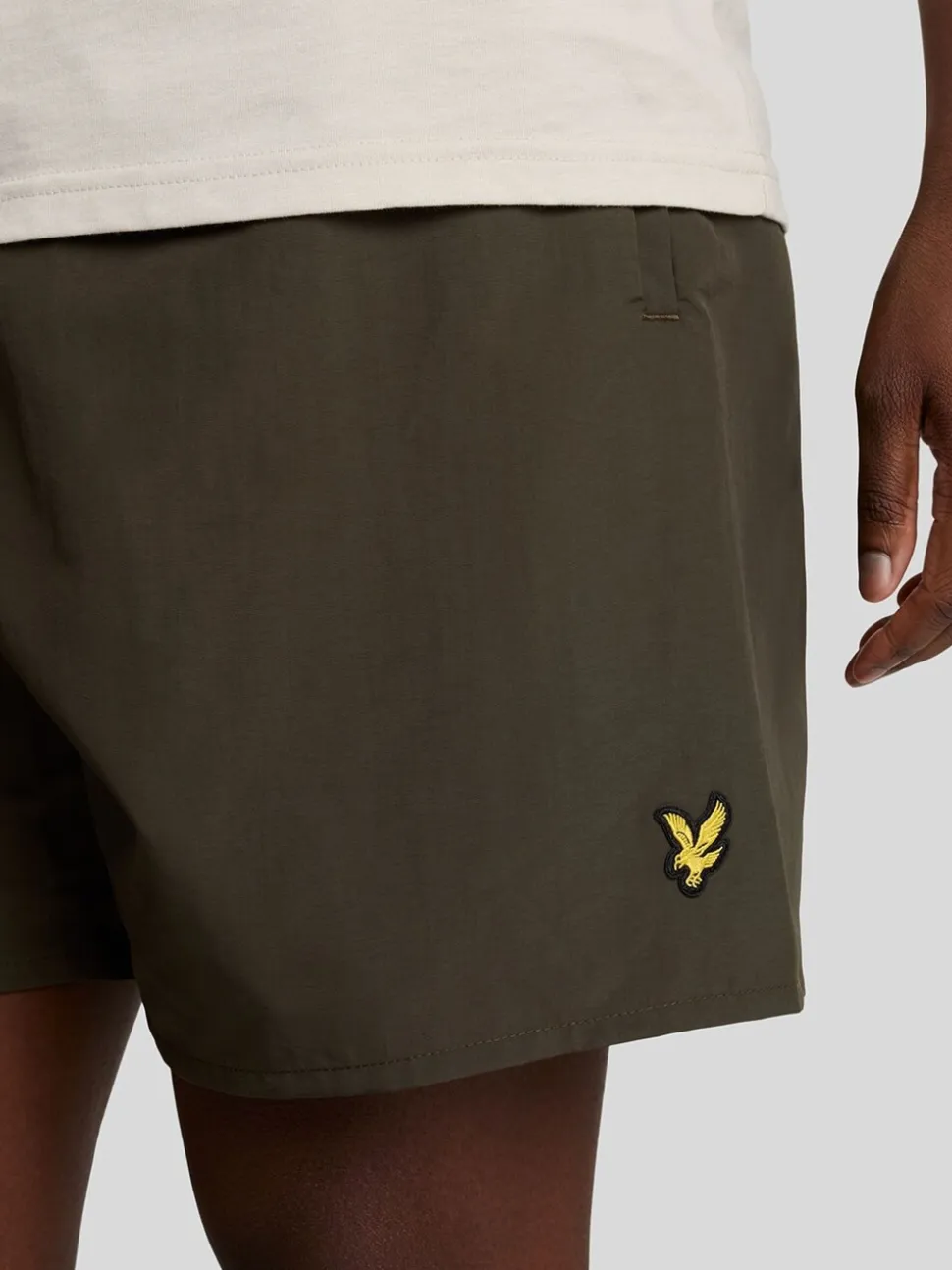 Lyle & Scott Green Plain Swim Shorts