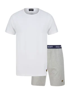 Lyle & Scott Grey/White Charlie Loungewear Set