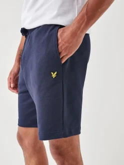 Lyle & Scott Navy Cotton Jersey Shorts