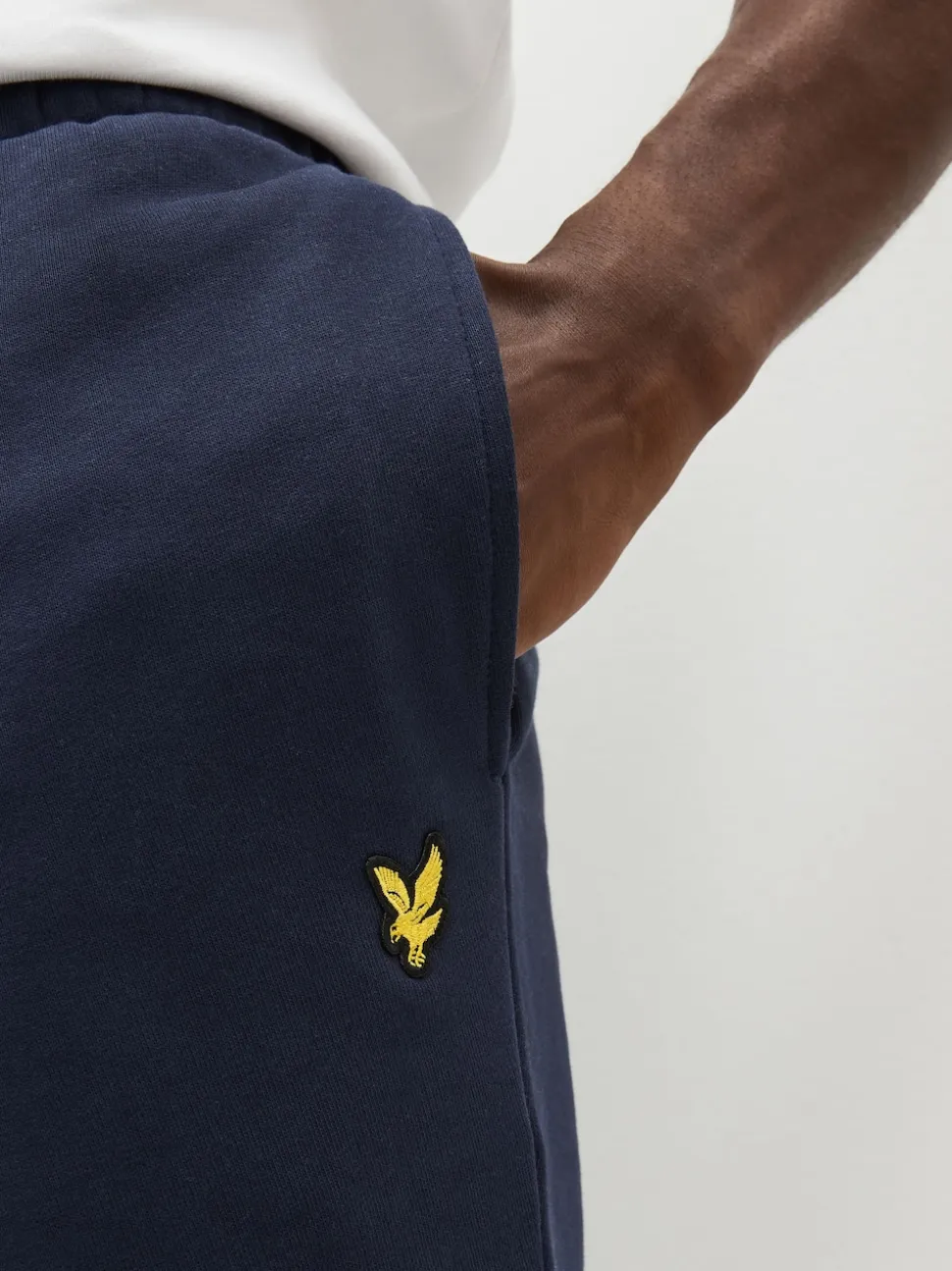 Lyle & Scott Navy Cotton Jersey Shorts