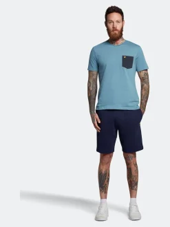 Lyle & Scott Navy Cotton Jersey Shorts