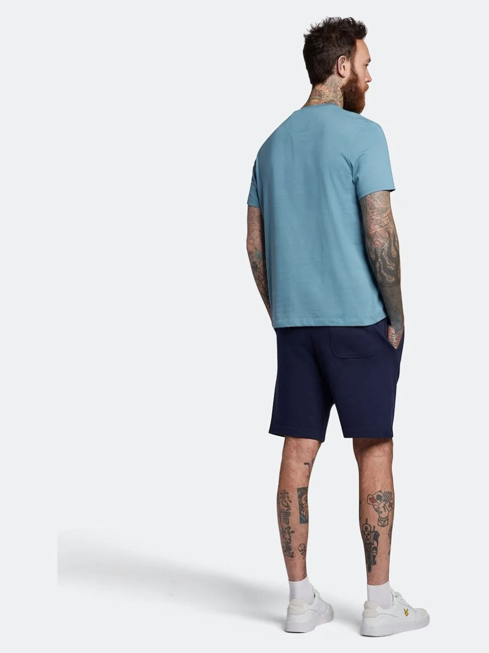 Lyle & Scott Navy Cotton Jersey Shorts
