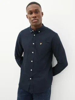Lyle & Scott Navy Cotton Oxford Shirt