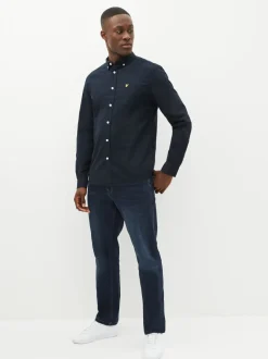 Lyle & Scott Navy Cotton Oxford Shirt