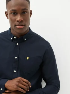 Lyle & Scott Navy Cotton Oxford Shirt