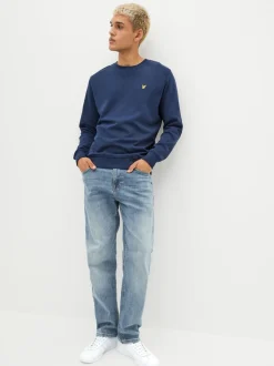 Lyle & Scott Navy Crew Neck Sweatshirt