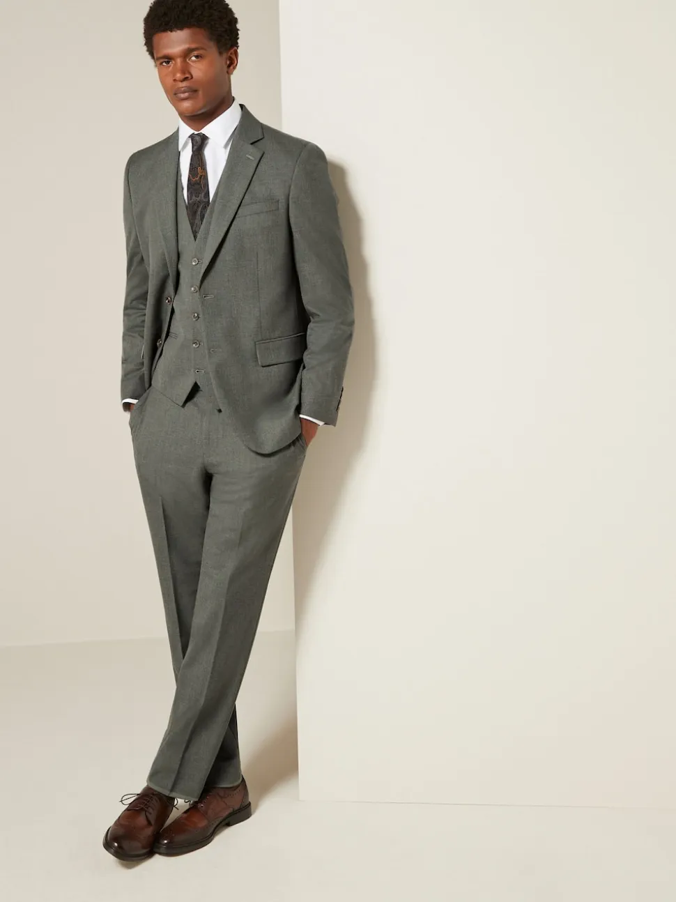 Marl Green Regular Fit Motionflex Stretch Waistcoat