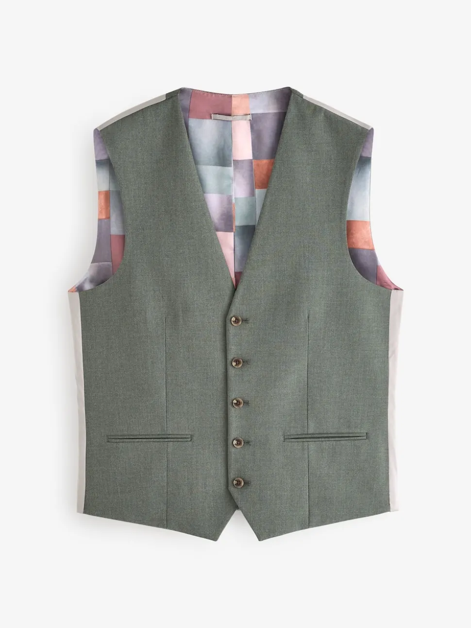 Marl Green Regular Fit Motionflex Stretch Waistcoat