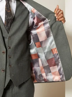 Marl Green Slim Fit Motionflex Stretch Suit Jacket