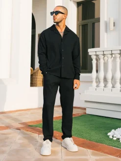 MAUVAIS Black Fiorano Long Sleeve Shirt