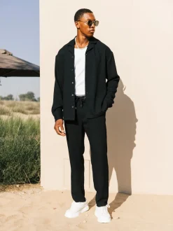 MAUVAIS Black Fiorano Trousers