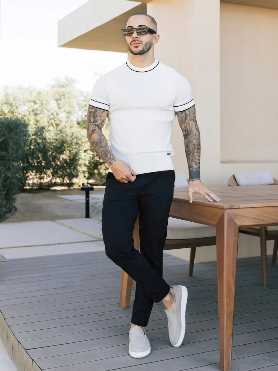 MAUVAIS Blue Beaufort Stretch Chinos