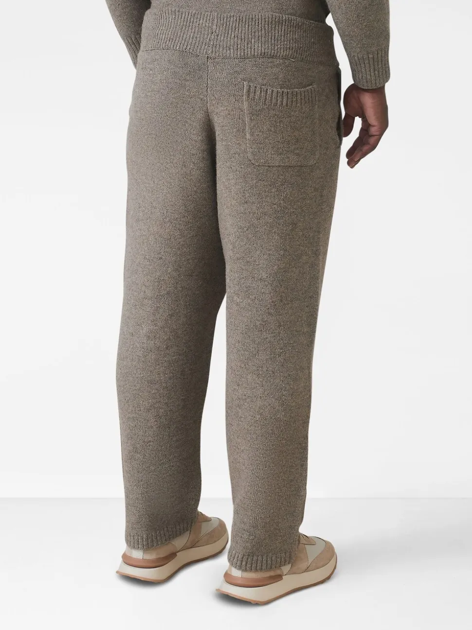 MAUVAIS Brown Montreux Knit Joggers