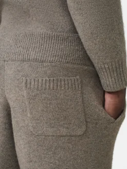 MAUVAIS Brown Montreux Knit Joggers