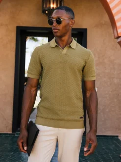 MAUVAIS Green Nerano Knit Polo
