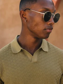 MAUVAIS Green Nerano Knit Polo