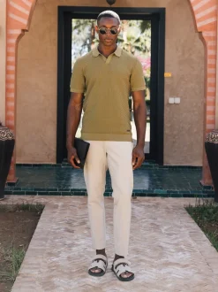 MAUVAIS Green Nerano Knit Polo