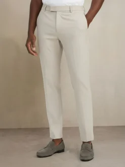 MAUVAIS Natural Aster Tailored Stretch Trousers