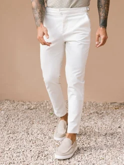 MAUVAIS White Beaufort Stretch Chinos