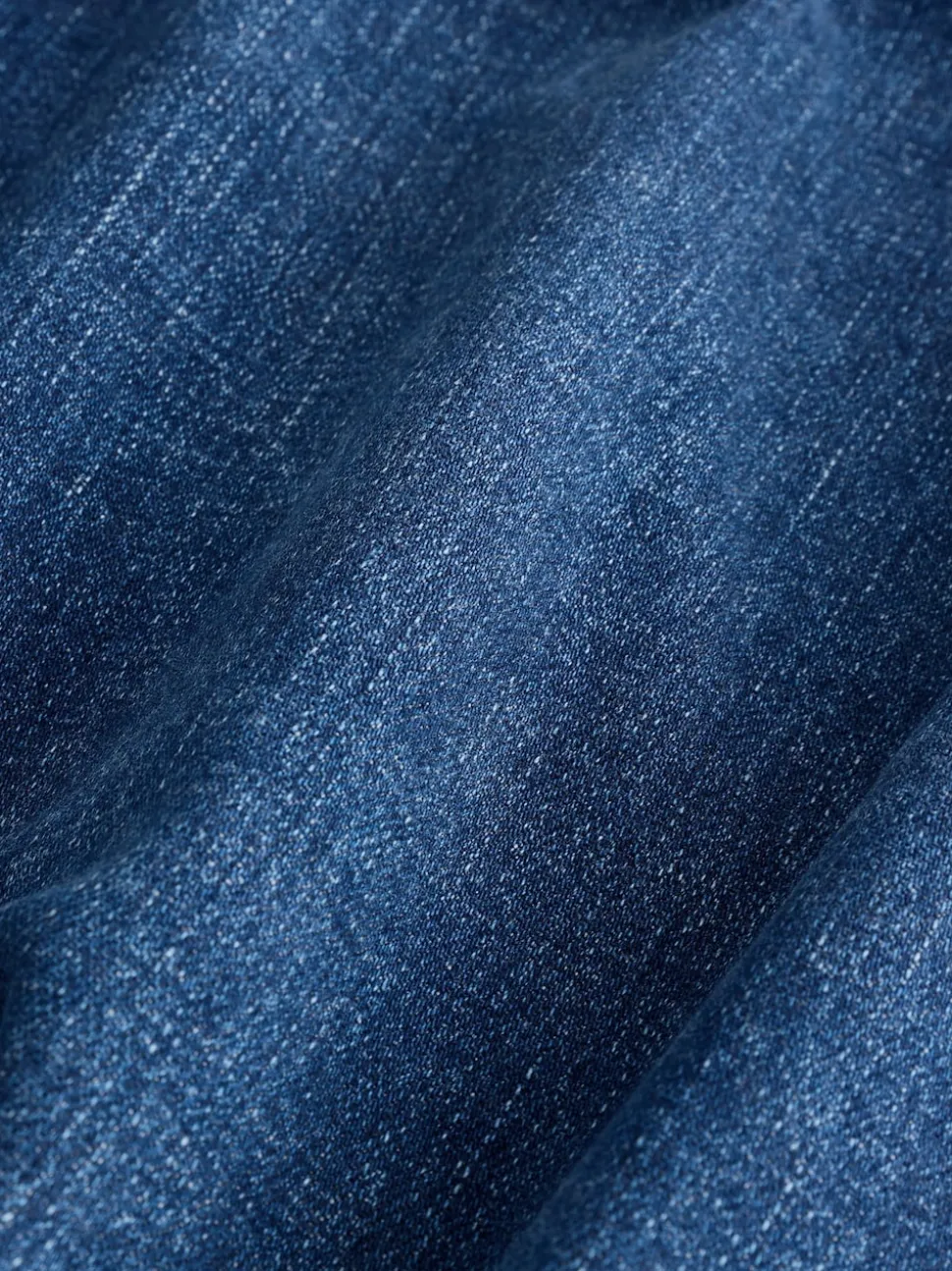 Mid Blue Baggy Fit Authentic Stretch Denim Jeans