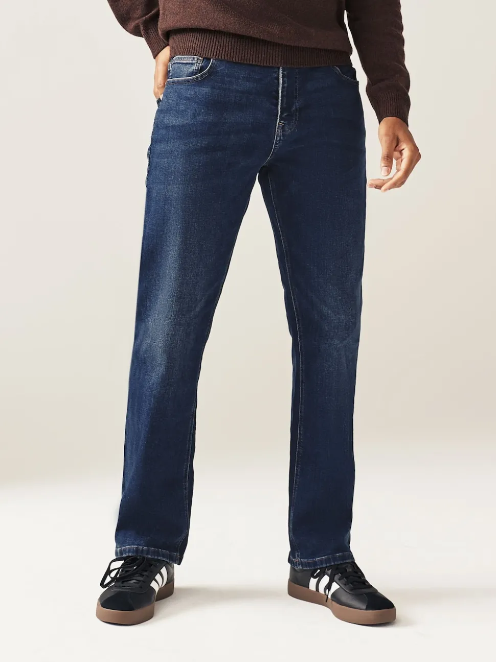 Mid Blue Bootcut Classic Stretch Jeans