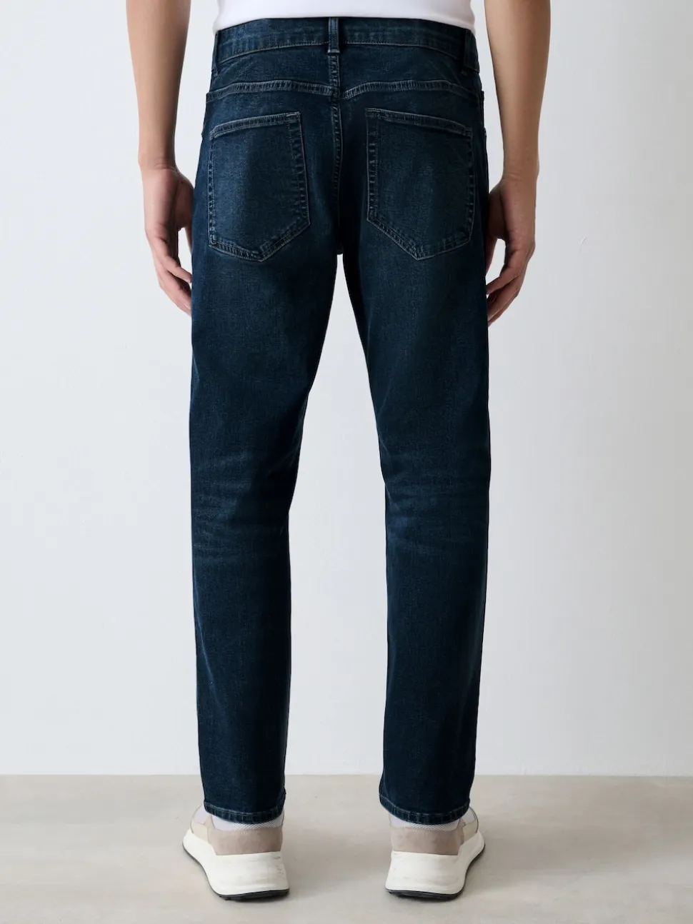 Mid Blue Slim Fit Authentic Stretch Denim Jeans