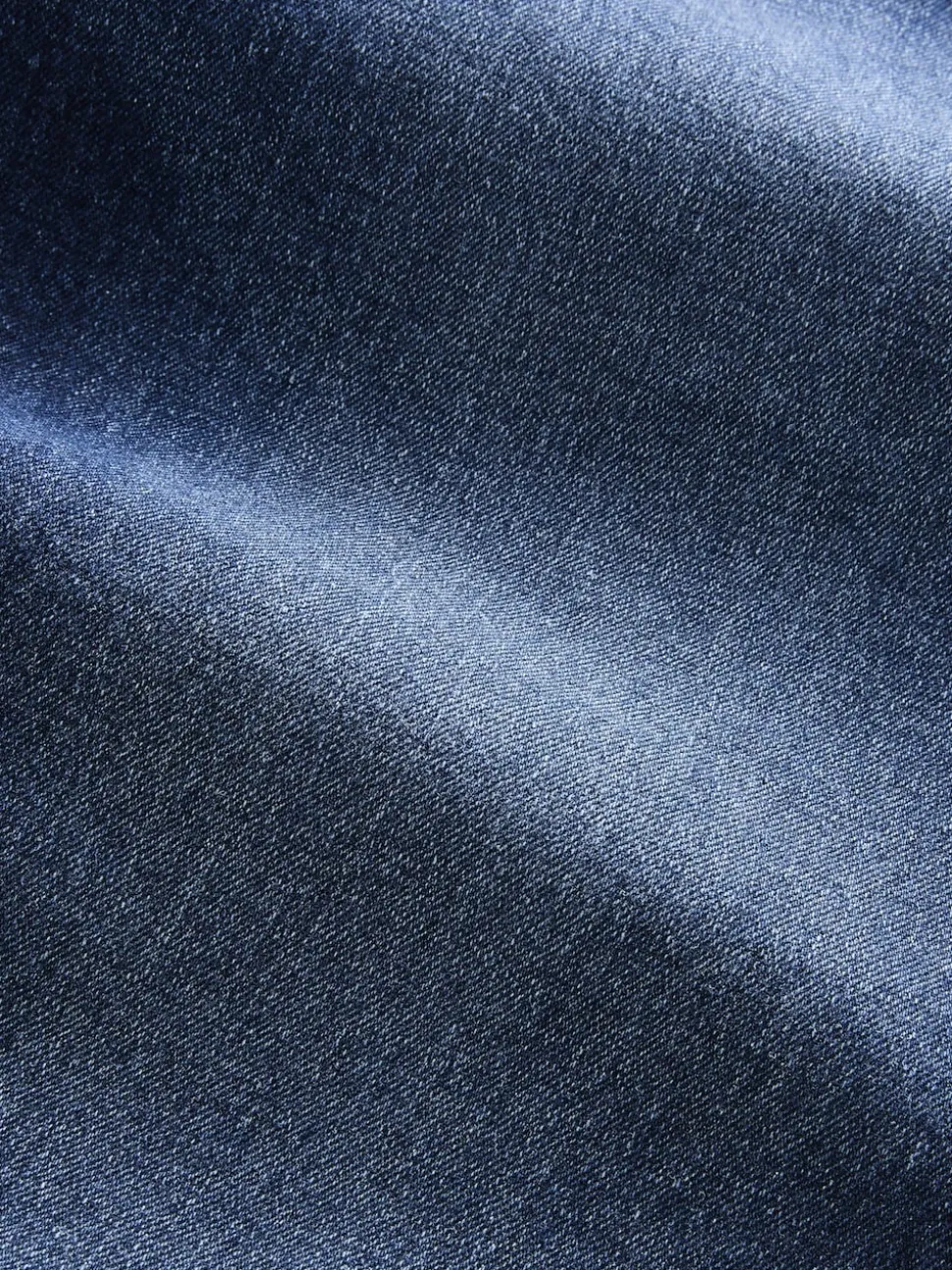 Mid Blue Slim Fit Essential Stretch Jeans