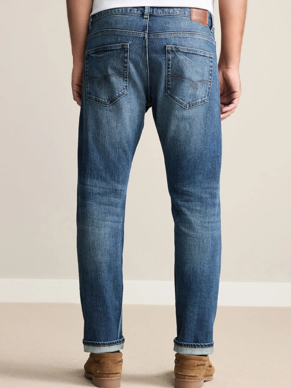Mid Blue Slim Fit Signature Selvedge Denim Jeans