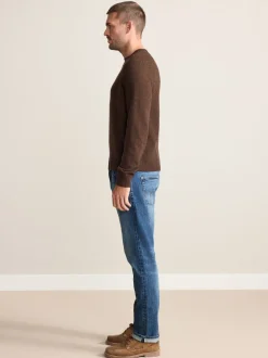 Mid Blue Slim Fit Signature Selvedge Denim Jeans