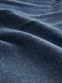 Mid Blue Straight Fit Straight Fit Essential Stretch Jeans