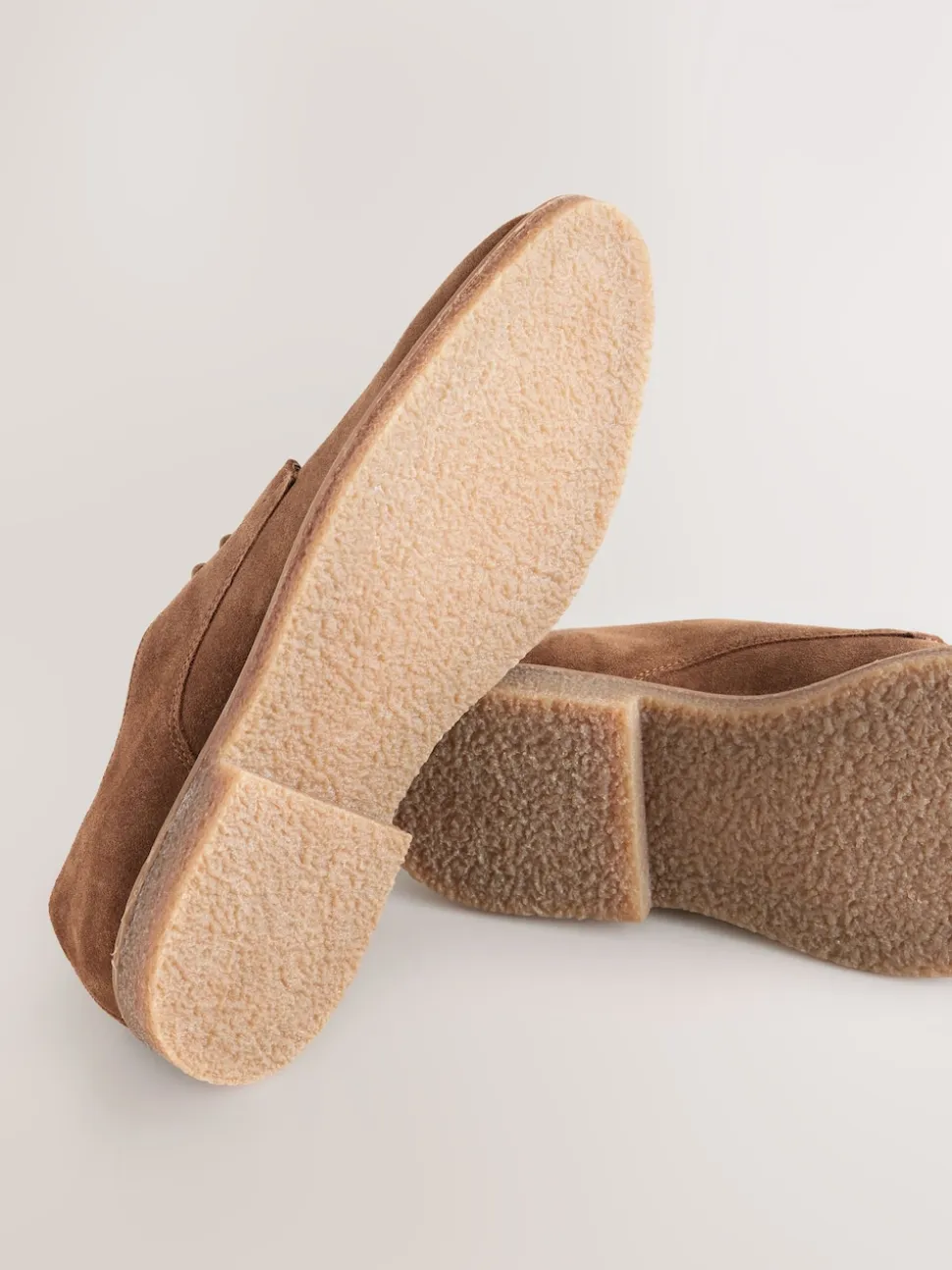 Mink Brown Suede Derby Shoes