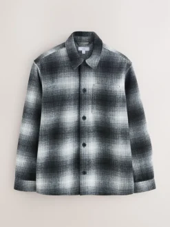Monochrome Ombre Check Shacket