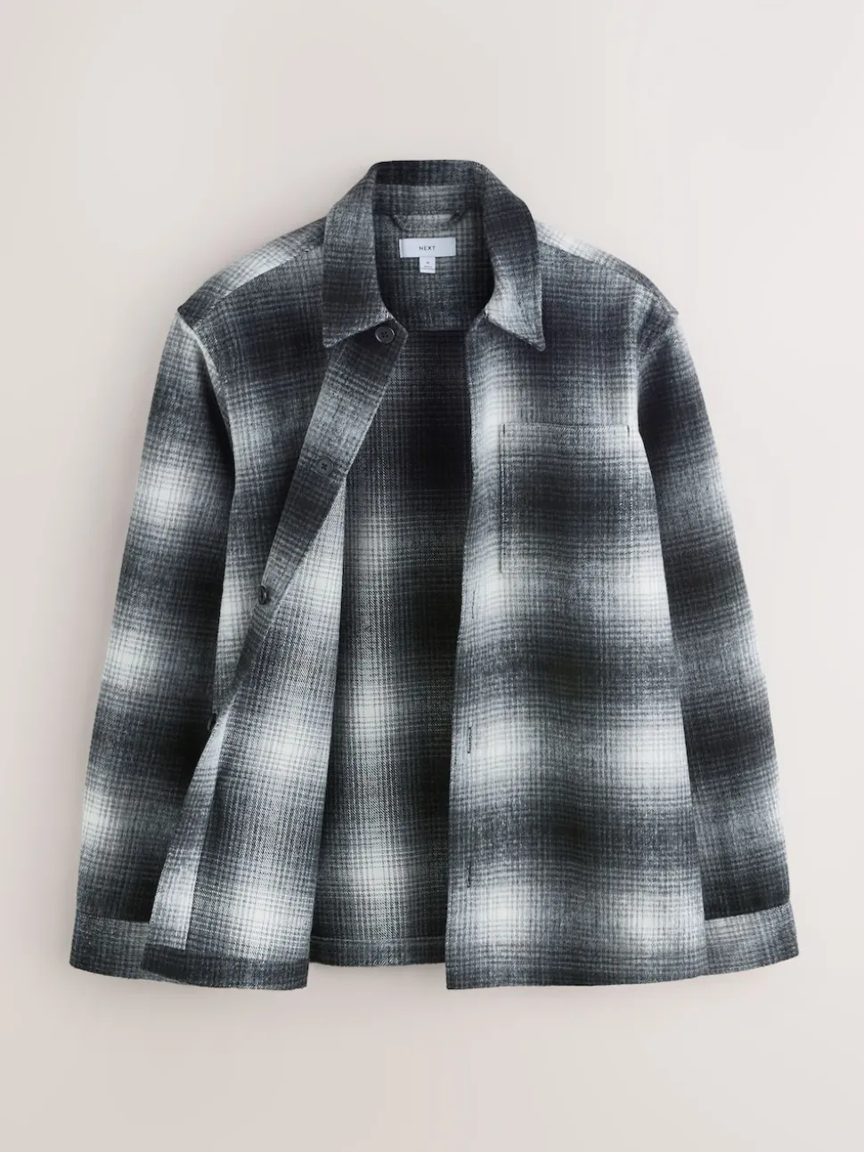 Monochrome Ombre Check Shacket