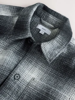 Monochrome Ombre Check Shacket