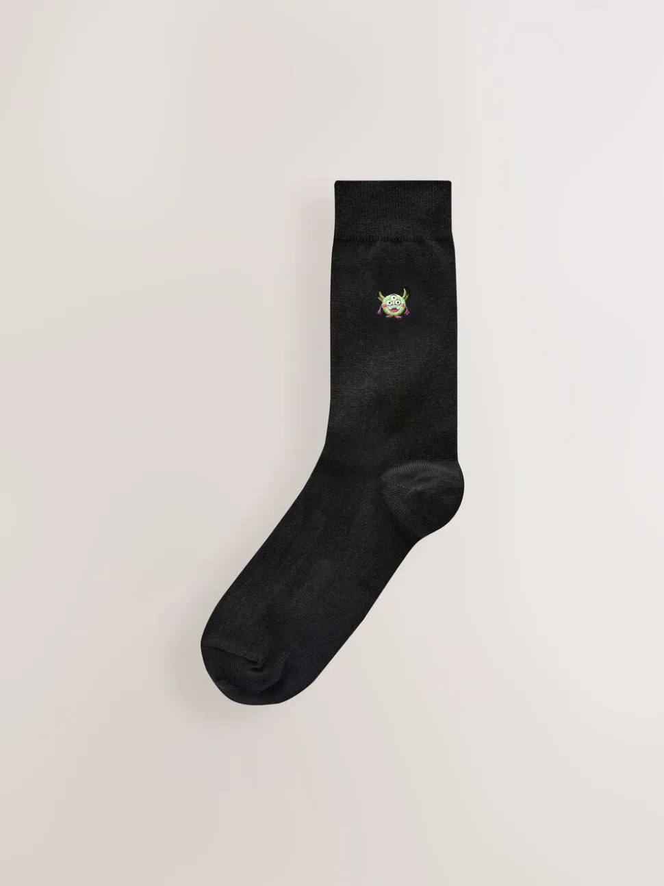 Monsters Fun Embroidered Socks 8 Pack