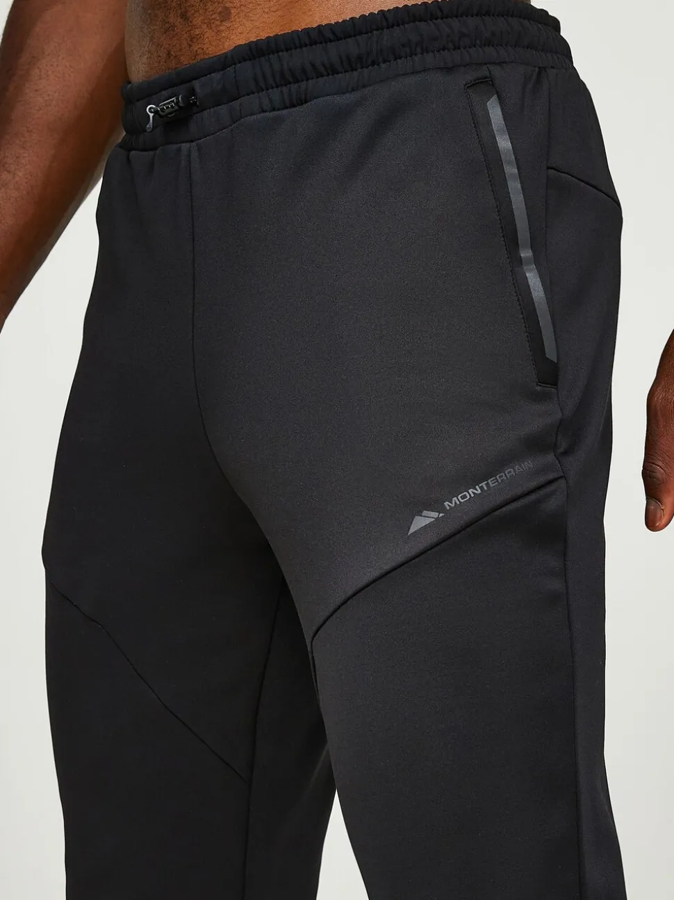 Monterrain Black Speed 2.0 Poly Fleece Joggers