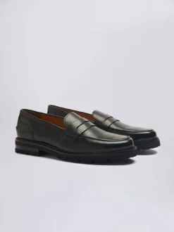 MOSS Black Camden Chunky Loafers