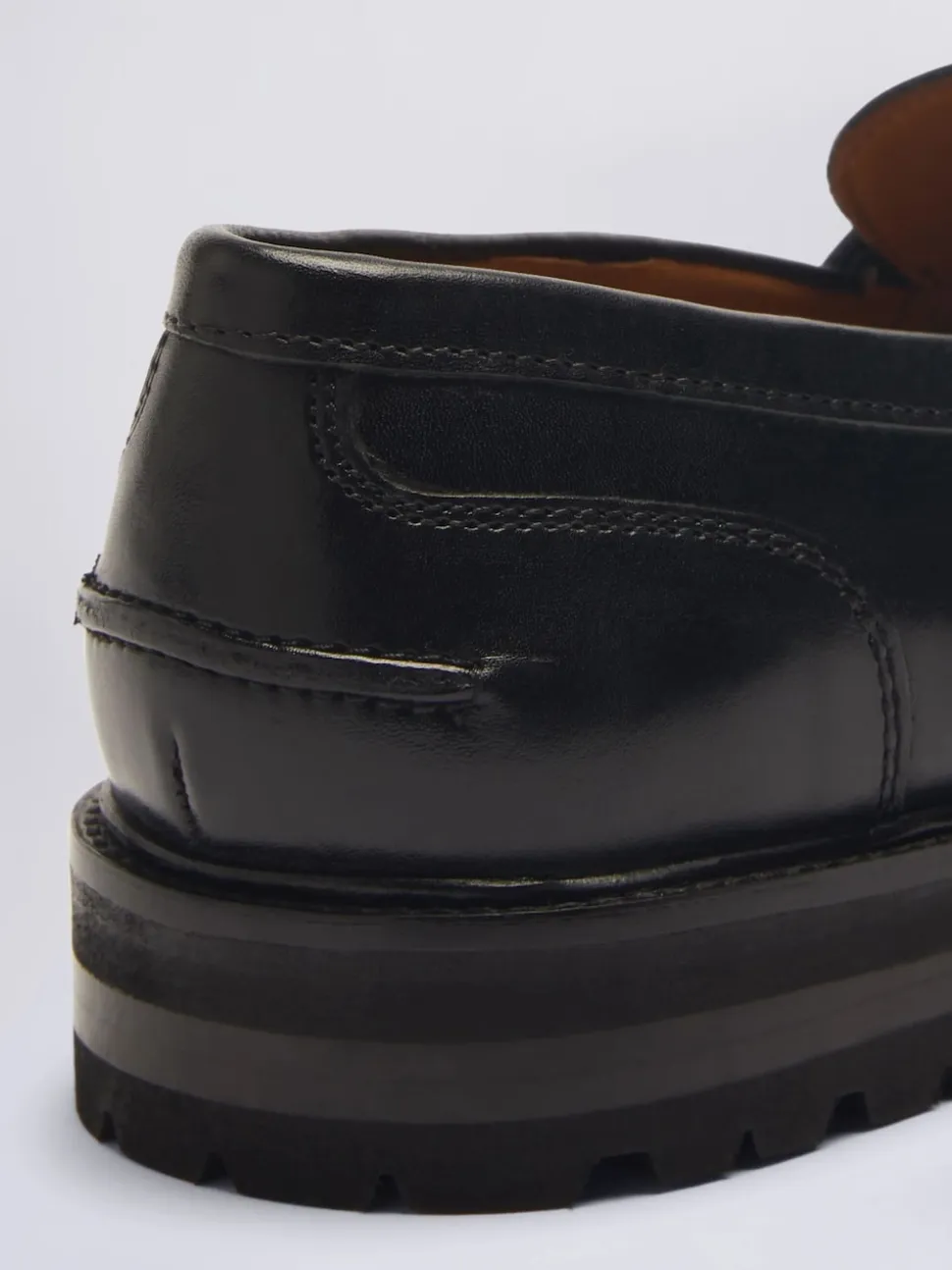 MOSS Black Camden Chunky Loafers