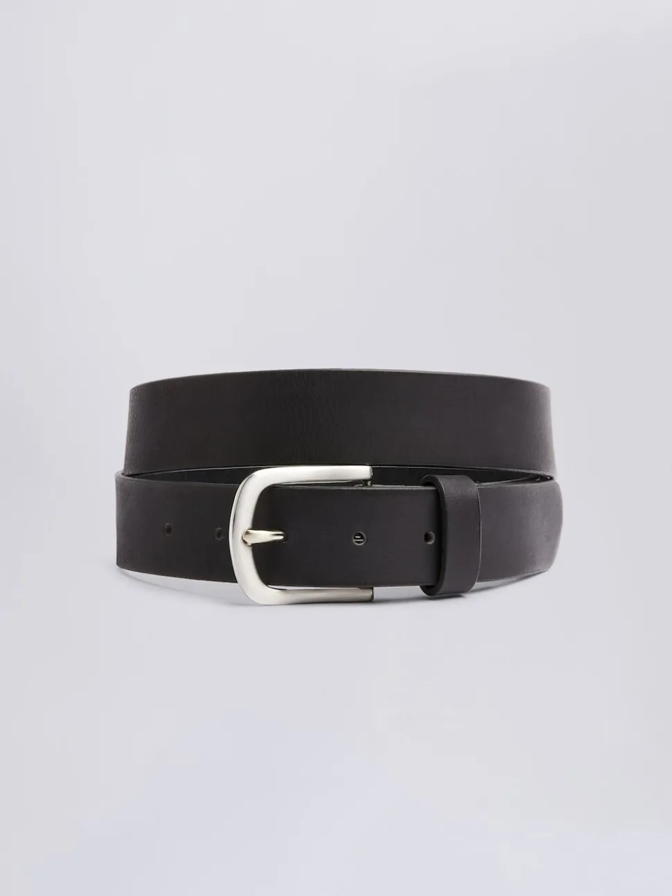 MOSS Black Casual Leather Belt