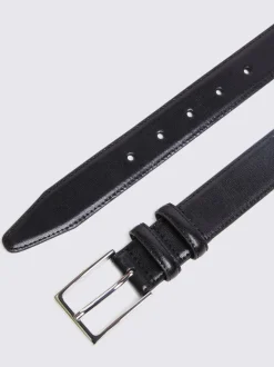 MOSS Black Classic Leather Belt